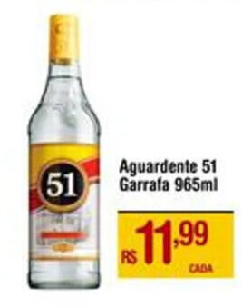 Max Atacadista Aguardente 51 Garrafa 965ml oferta