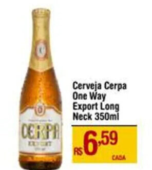 Cerveja Cerpa One Way Export Long Neck 350ml