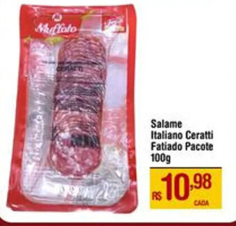 Salame Italiano Ceratti Fatiado Pacote 100g