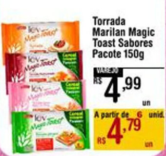 Max Atacadista Torrada Marilan Magic Toast Sabores Pacote 150g oferta