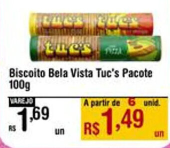 Max Atacadista Biscoito Bela Vista Tuc's Pacote 100g oferta