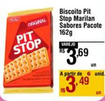 Max Atacadista Biscoito Pit Stop Marilan Sabores Pacote 162g oferta