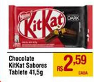 Max Atacadista Chocolate KitKat Sabores Tablete 41,5g oferta