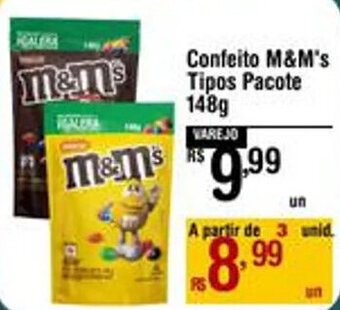 Confeito M&M's Tipos Pacote 148g