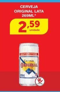 Roldão Cerveja original lata 269ml oferta