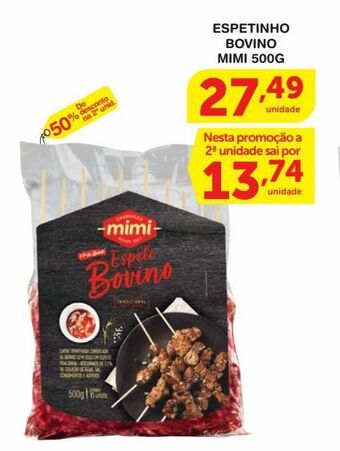 Espetinho bovino mimi 500g