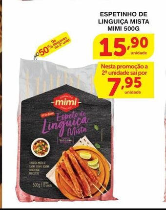 Roldão Espetinho de linguiça mista mimi 500g oferta