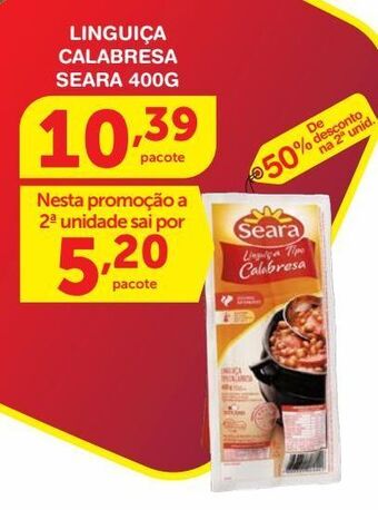 Roldão Linguiça calabresa seara 400g oferta