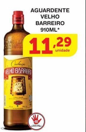 Roldão Aguardente velho barreiro 910ml* oferta