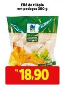 Filé de tilápia em pedaços 300 g
