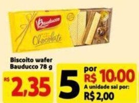 Extra Supermercado Biscoito wafer Bauducco 78 g oferta