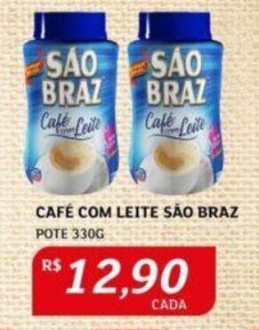 Assaí Atacadista CAFÉ COM LEITE SÃO BRAZ POTE 330G oferta