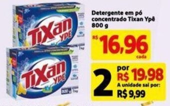 Extra Supermercado Detergente em pó concentrado Tixan Ypê 800 g oferta