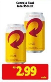 Extra Supermercado Cerveja Skol lata 350 ml oferta