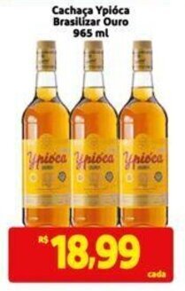 Extra Supermercado Cachaça Ypióca Brasilizar Ouro 965 ml oferta