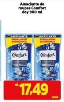 Extra Supermercado Amaciante de roupas Comfort doy 900 ml oferta