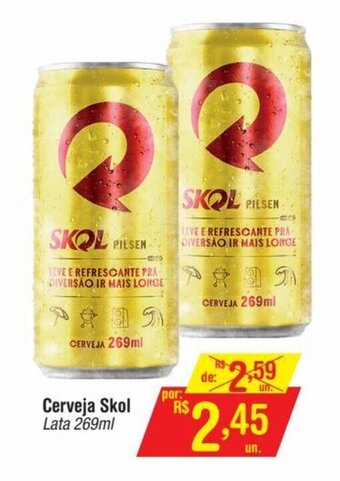 Fort Atacadista Cerveja Skol Lata 269ml oferta