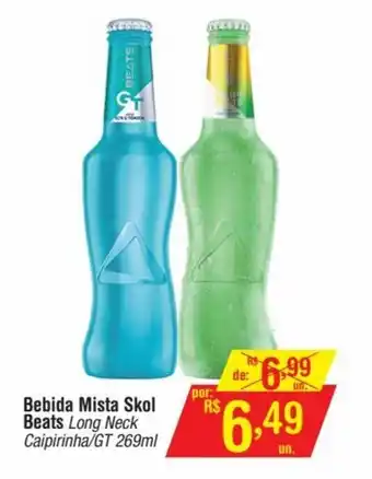 Fort Atacadista Bebida Mista Skol Beats Long Neck Caipirinha/GT 269ml oferta