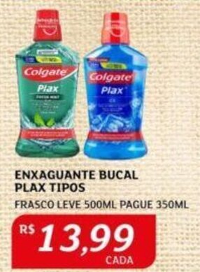 Assaí Atacadista ENXAGUANTE BUCAL PLAX TIPOS FRASCO LEVE 500ML PAGUE 350ML oferta