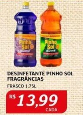 Assaí Atacadista DESINFETANTE PINHO SOL FRAGRÂNCIAS FRASCO 1,75L oferta