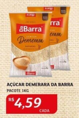 Assaí Atacadista AÇÚCAR DEMERARA DA BARRA PACOTE 1KG oferta