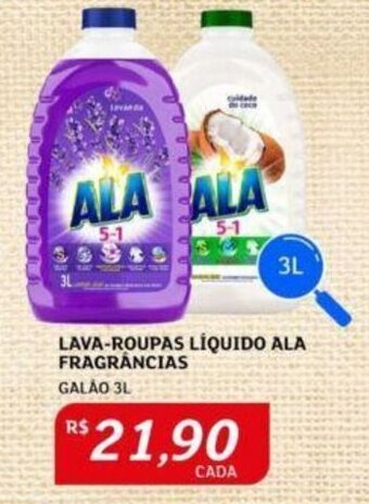 Assaí Atacadista LAVA-ROUPAS LÍQUIDO ALA FRAGRÂNCIAS GALÃO 3L oferta