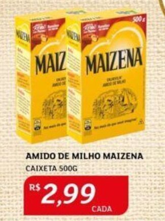 Assaí Atacadista AMIDO DE MILHO MAIZENA CAIXETA 500G oferta