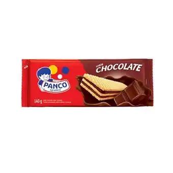 X Supermercados Biscoito wafer panco chocolate pacote 140g oferta