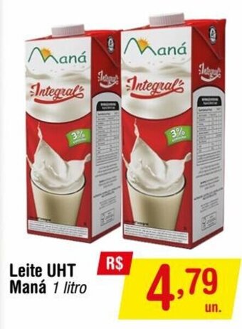 Fort Atacadista Leite UHT Maná 1 litro oferta