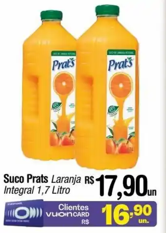 Suco Prats Laranja Integral 1,7 Litro