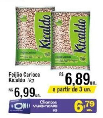 Fort Atacadista Feijão Carioca Kicaldo 1kg oferta
