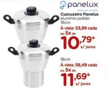 Carrefour Cuscuzeiro Panelux alumínio polido 16cm oferta