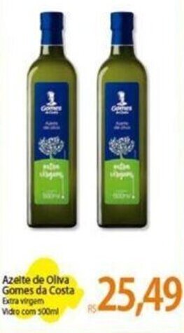 Atacadão Azeite de Oliva Gomes da Costa Extra virgem Vidro com 500ml oferta