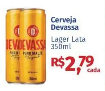 Supermercados Mateus Cerveja Devassa Lager Lata 350ml oferta