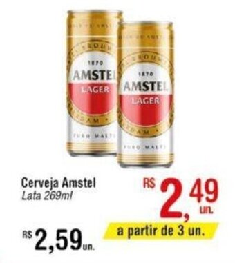 Fort Atacadista Cerveja Amstel Lata 269ml oferta