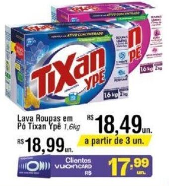 Fort Atacadista Lava Roupas em Pó Tixan Ypê 1,6kg oferta