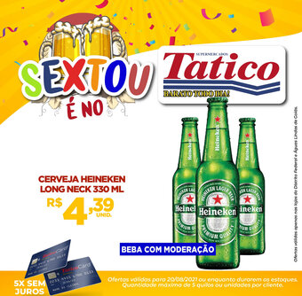 Tatico Cerveja Heineken Long Neck 330ml oferta