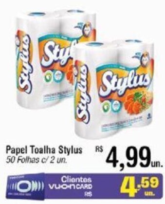 Fort Atacadista Papel Toalha Stylus 50 Folhas c/2 un. oferta