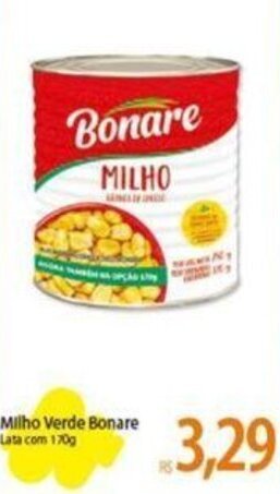 Atacadão Milho Verde Bonare Lata com 170g oferta