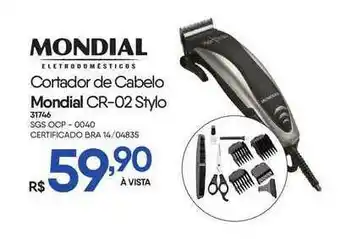Zenir Cortador De Cabelo Mondial Cr-02 Stylo oferta