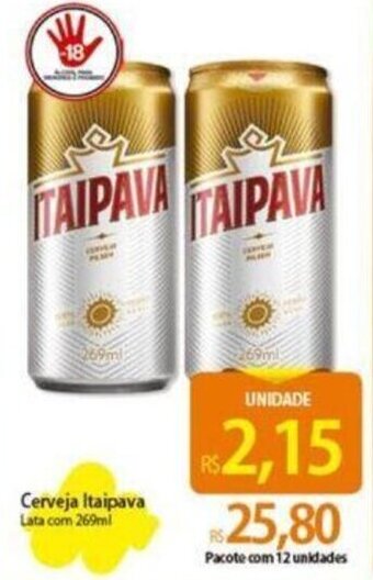 Atacadão Cerveja Itaipava Lata com 269ml oferta