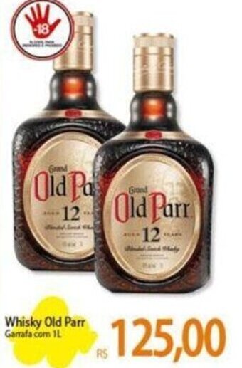 Atacadão Whisky Old Parr Garrafa com 1L oferta