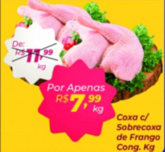 Barbosa Supermercados Coxa c/ Sobrecoxa de Frango Cong. 1kg oferta