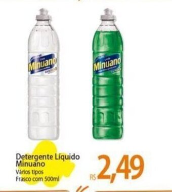Atacadão Detergente Líquido Minuano Vários tipos Frasco com 500ml oferta