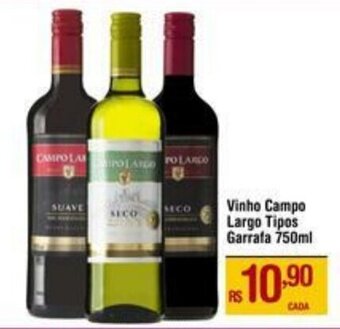 Max Atacadista Vinho Campo Largo Tipos Garrafa 750ml oferta