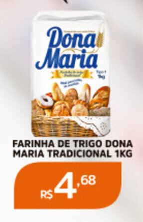 FARINHA DE TRIGO DONA MARIA TRADICIONAL 1KG