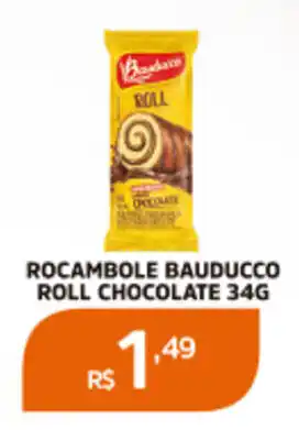 Pinheiro Supermercado ROCAMBOLE BAUDUCCO ROLL CHOCOLATE 34G oferta
