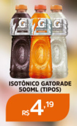 ISOTÔNICO GATORADE 500ML (TIPOS)