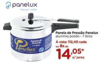 Carrefour Panela de Pressão Panelux alumínio polido - 7 litros oferta