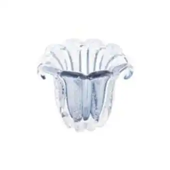 Vaso em vidro lyor italy 17x14x16,5cm azul